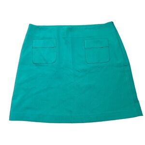 Loft Green Skirt W/Front Pockets